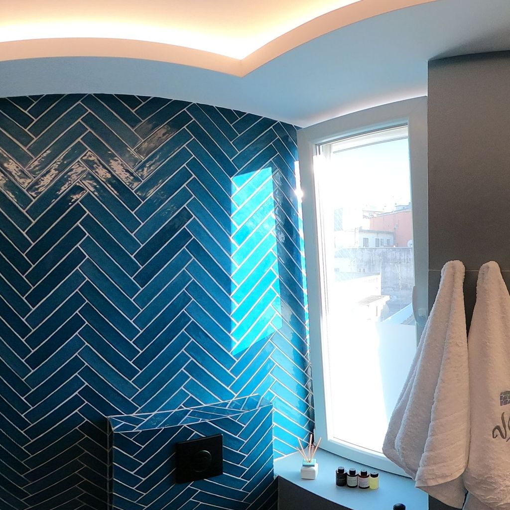 down floor bathroom