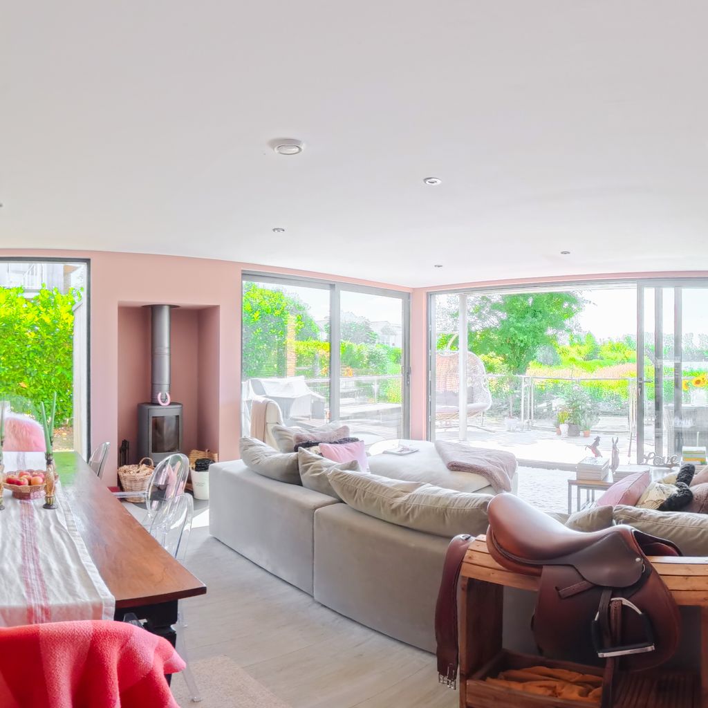 Open plan dining and living