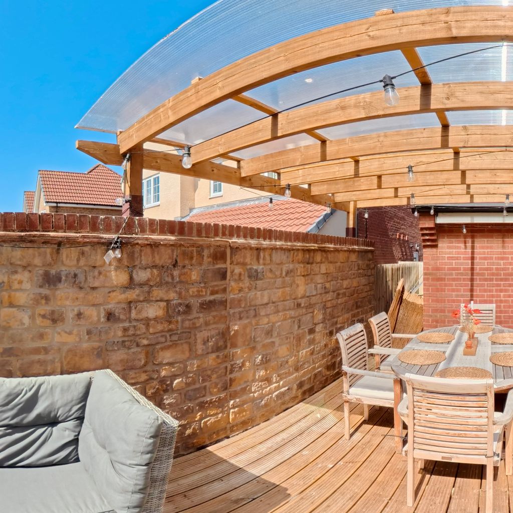 Decked seating area