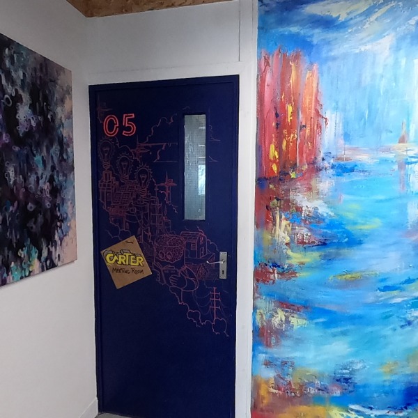 Meeting room door