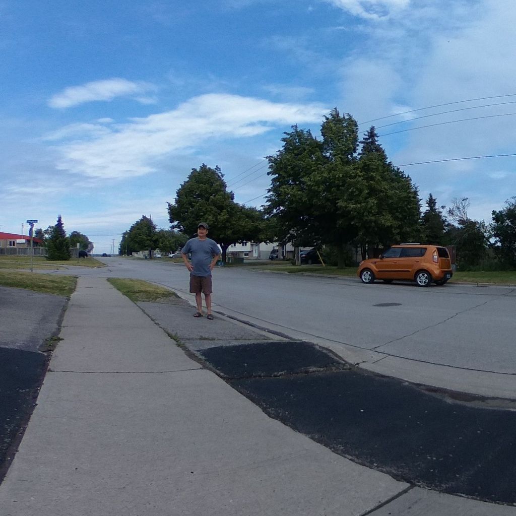 Outside